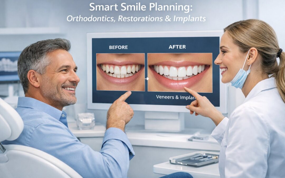 Smile makeover or orthodontics first? How we plan cosmetic and restorative care the smart way